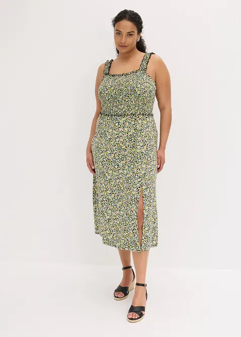 Jerseykleid aus flie&szlig;ender Viskose, bonprix