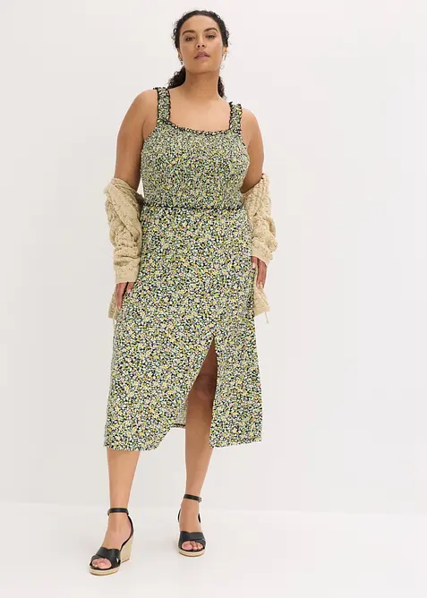 Jerseykleid aus flie&szlig;ender Viskose, bonprix