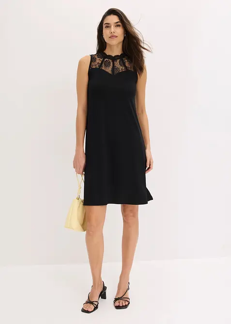 Jerseykleid mit Spitze, bonprix