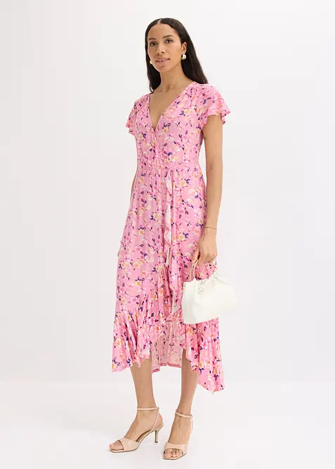 Jerseykleid aus flie&szlig;ender Viskose, bonprix