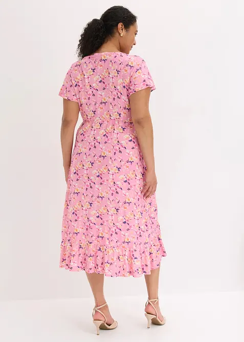 Jerseykleid aus flie&szlig;ender Viskose, bonprix