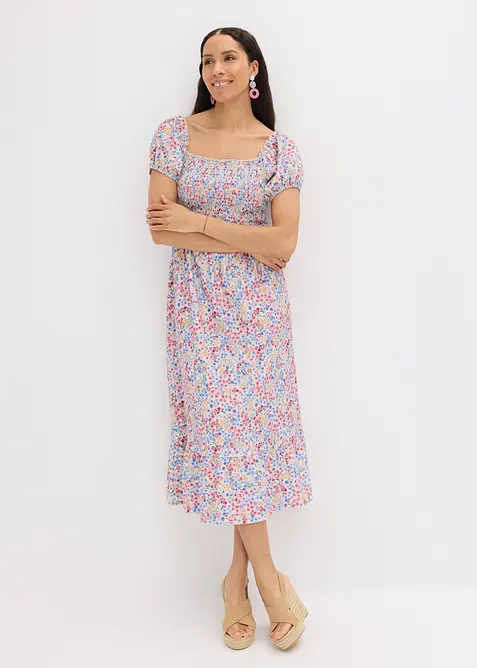 Jerseykleid mit Puff&auml;rmeln, bonprix