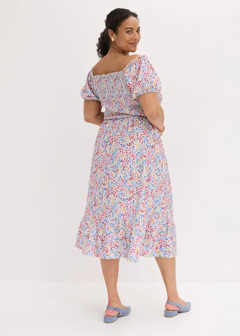Jerseykleid mit Puff&auml;rmeln, bonprix