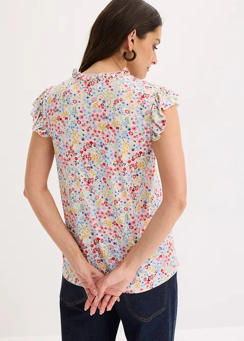 T-shirt doux en viscose m&eacute;lang&eacute;e, bonprix