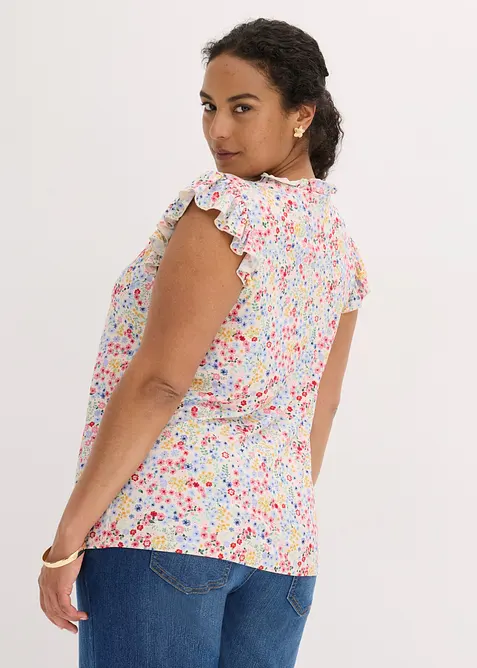 T-shirt doux en viscose m&eacute;lang&eacute;e, bonprix