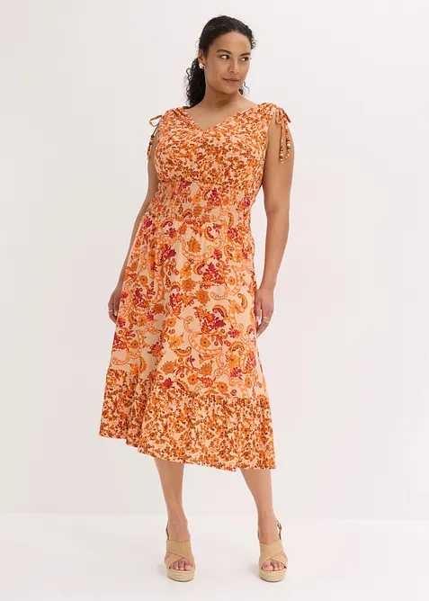 Jerseykleid aus flie&szlig;ender Viskose, bonprix