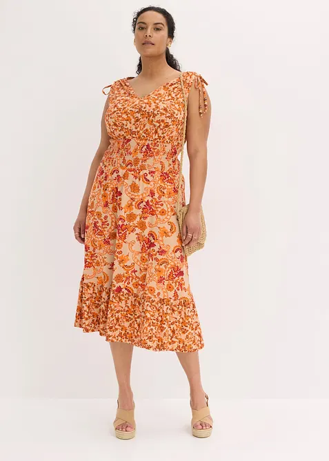 Jerseykleid aus flie&szlig;ender Viskose, bonprix