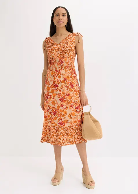 Jerseykleid aus flie&szlig;ender Viskose, bonprix
