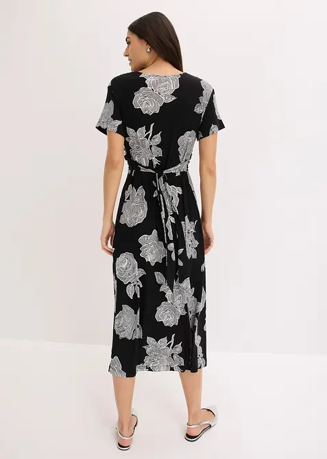 Jerseykleid mit Drapierung, bonprix