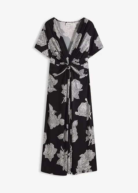 Jerseykleid mit Drapierung, bonprix
