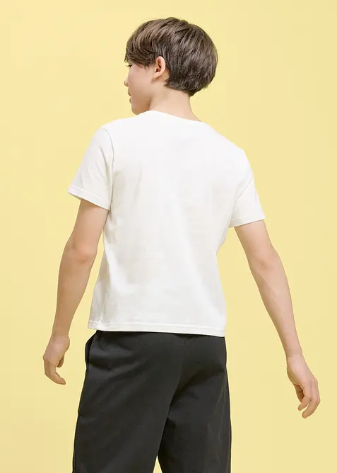 T-Shirt aus reiner Bio Baumwolle (5er Pack), bonprix