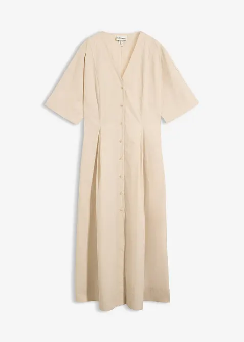 Midikleid aus Baumwoll-Mix, bonprix