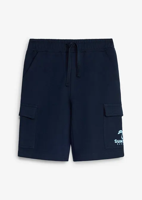 Cargo Sweat-Bermuda aus reiner Bio Baumwolle, bonprix