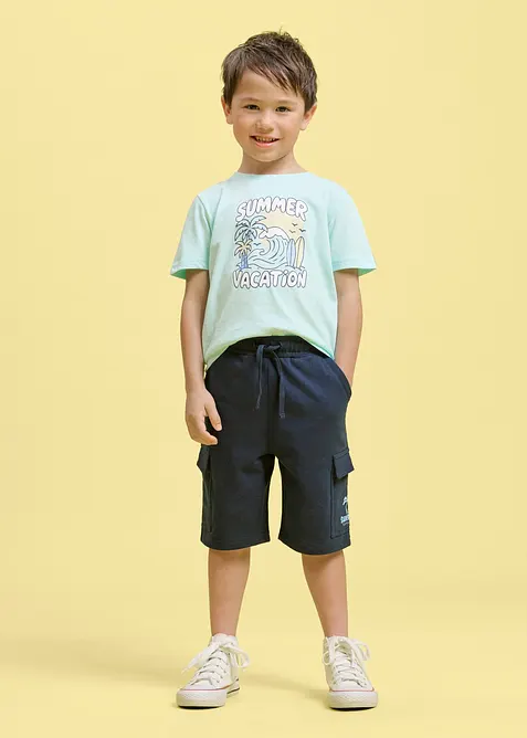 Cargo Sweat-Bermuda aus reiner Bio Baumwolle, bonprix