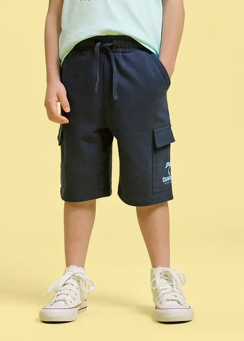 Cargo Sweat-Bermuda aus reiner Bio Baumwolle, bonprix