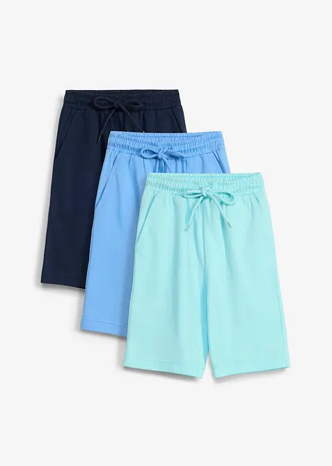 Jersey-Bermuda aus reiner Bio Baumwolle (3er Pack), bonprix