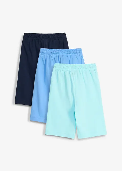 Lot de 3&nbsp;bermudas en jersey 100% coton, bonprix
