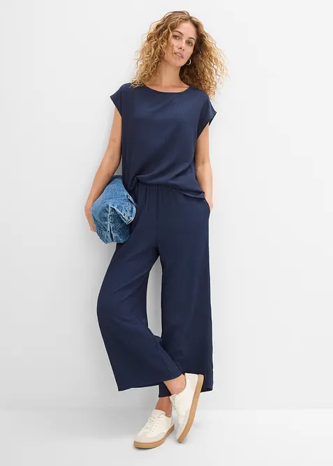 T-shirt en mati&egrave;re textur&eacute;e, bonprix