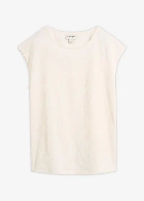 T-shirt en mati&egrave;re textur&eacute;e, bonprix