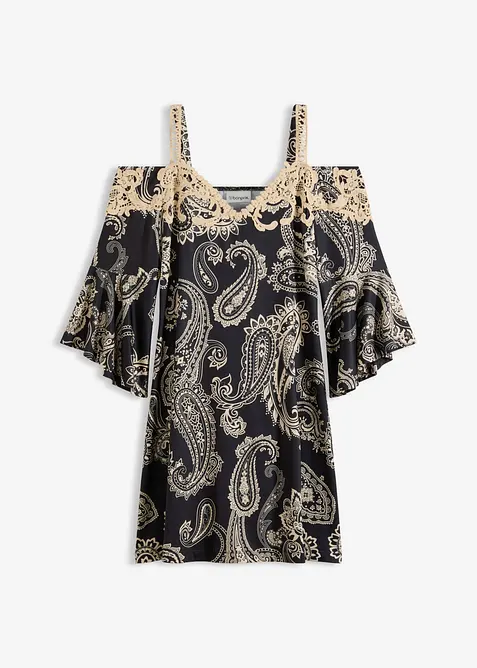 Ausgestelltes Carmen-Kleid, bonprix