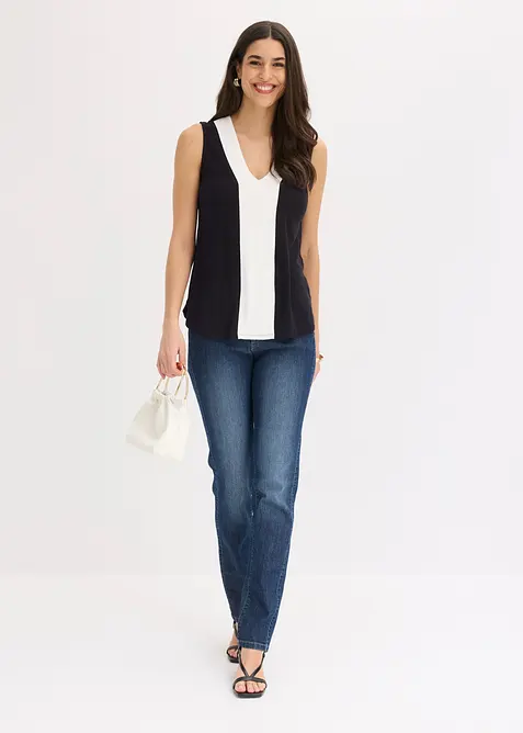 T-shirt &agrave; d&eacute;collet&eacute; plongeant, bonprix