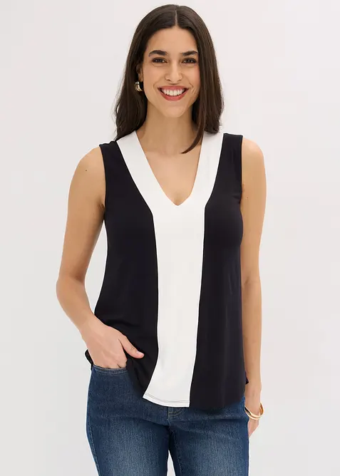 T-shirt &agrave; d&eacute;collet&eacute; plongeant, bonprix