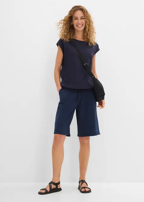 Sweat-Bermuda aus reiner Baumwolle, bonprix
