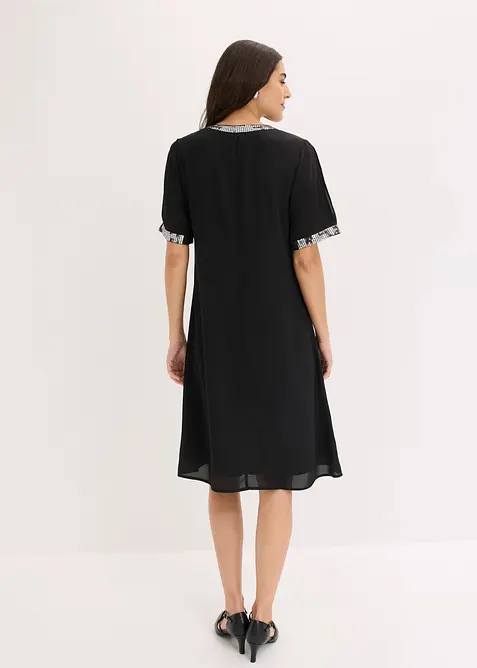 Chiffonkleid mit Pailletten, bonprix