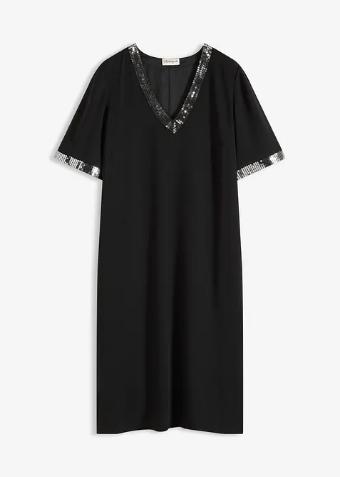 Chiffonkleid mit Pailletten, bonprix