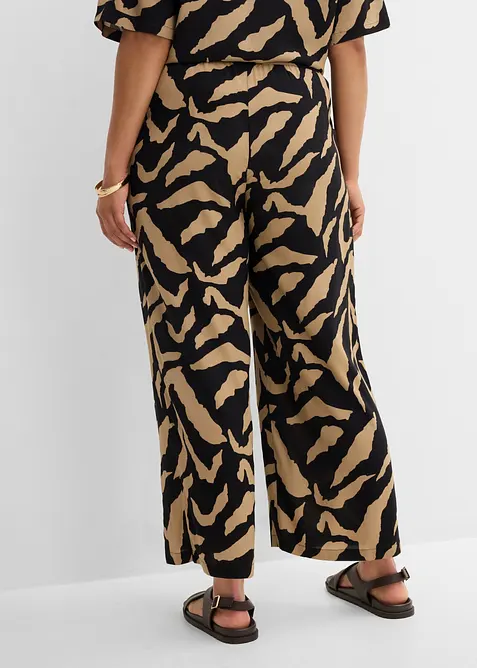 Pantalon large &agrave; pinces, bonprix