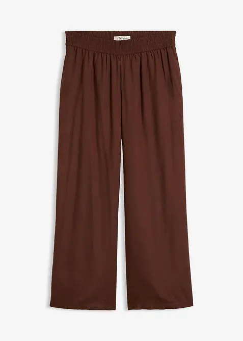 Pantalon large &agrave; pinces, bonprix