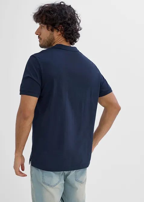 Jersey-Poloshirt, Kurzarm aus Bio-Baumwolle, bonprix
