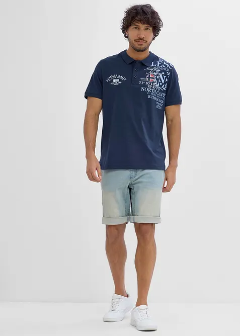 Jersey-Poloshirt, Kurzarm aus Bio-Baumwolle, bonprix