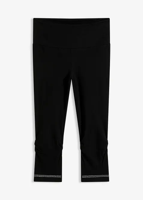 Capri-Leggings mit Glitzer, (2er-Pack), bonprix