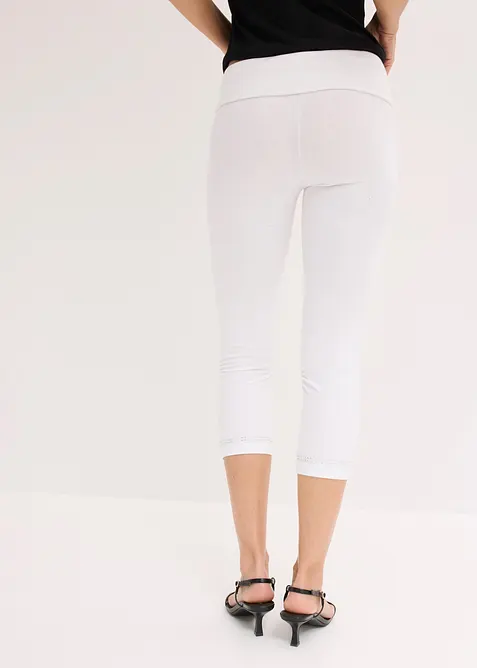 Lot de 2 leggings corsaire avec strass, bonprix