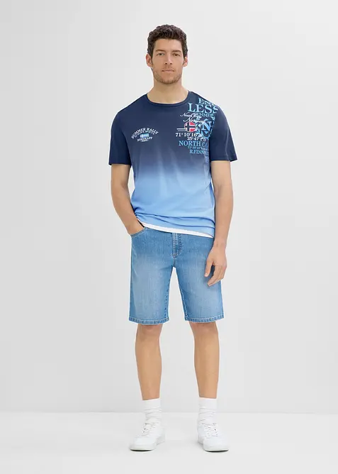 T-Shirt mit Farbverlauf aus reiner Bio-Baumwolle, bonprix