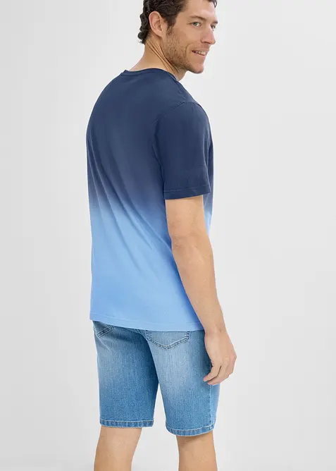 T-Shirt mit Farbverlauf aus reiner Bio-Baumwolle, bonprix