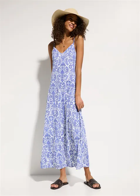 Strandkleid aus flie&szlig;endem Viskose-Mix, bonprix
