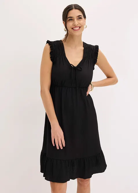 Minikleid aus strukturierter Ware, bonprix