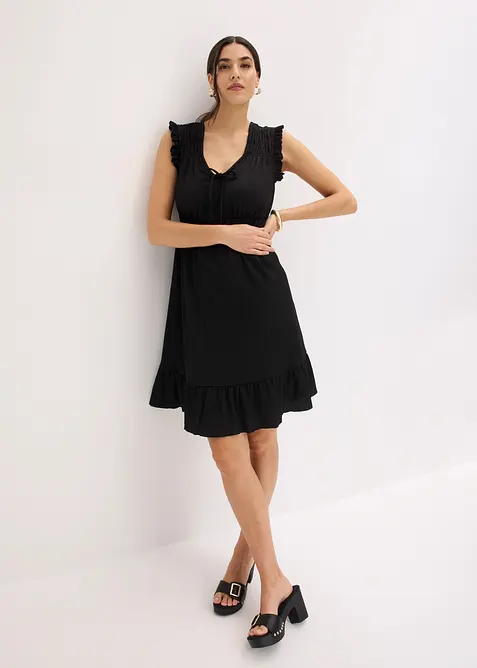 Minikleid aus strukturierter Ware, bonprix