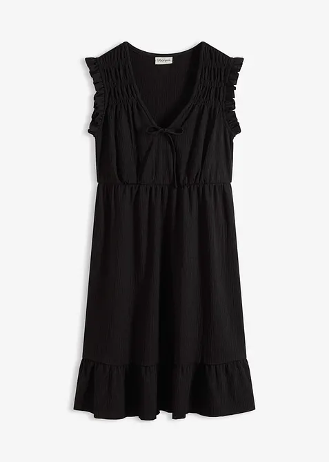 Minikleid aus strukturierter Ware, bonprix