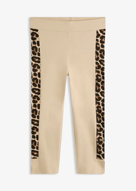 Legging corsaire &agrave; imprim&eacute; l&eacute;opard, bonprix