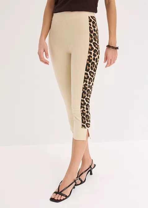 Legging corsaire &agrave; imprim&eacute; l&eacute;opard, bonprix