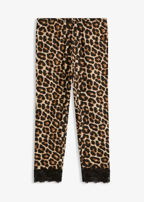 Legging corsaire &agrave; dentelle, bonprix