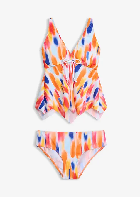 Tankini avec base &agrave; pans (ens. 2&nbsp;pces), bonprix