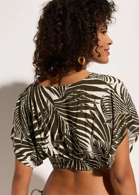Blouse de plage aspect froiss&eacute;, bonprix