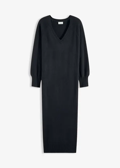 Oversized Strickkleid in Midil&auml;nge, bonprix
