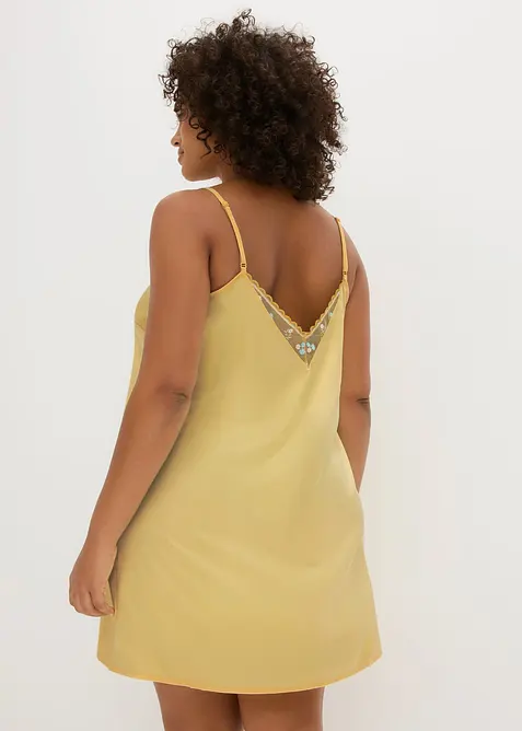 Nuisette en satin avec broderie, bonprix
