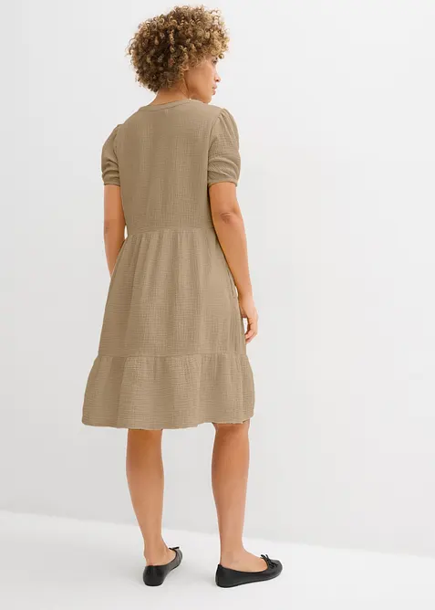 Robe oversize en gaze de coton, bonprix