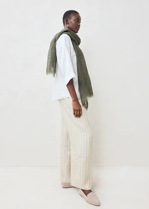 Oversize-Bluse aus reinem Leinen, bonprix